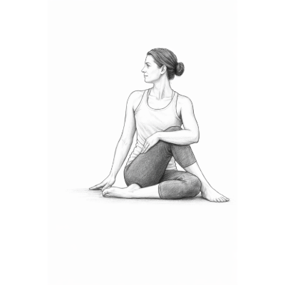 Ardha Matsyendrasana – Yoga-Drehsitz