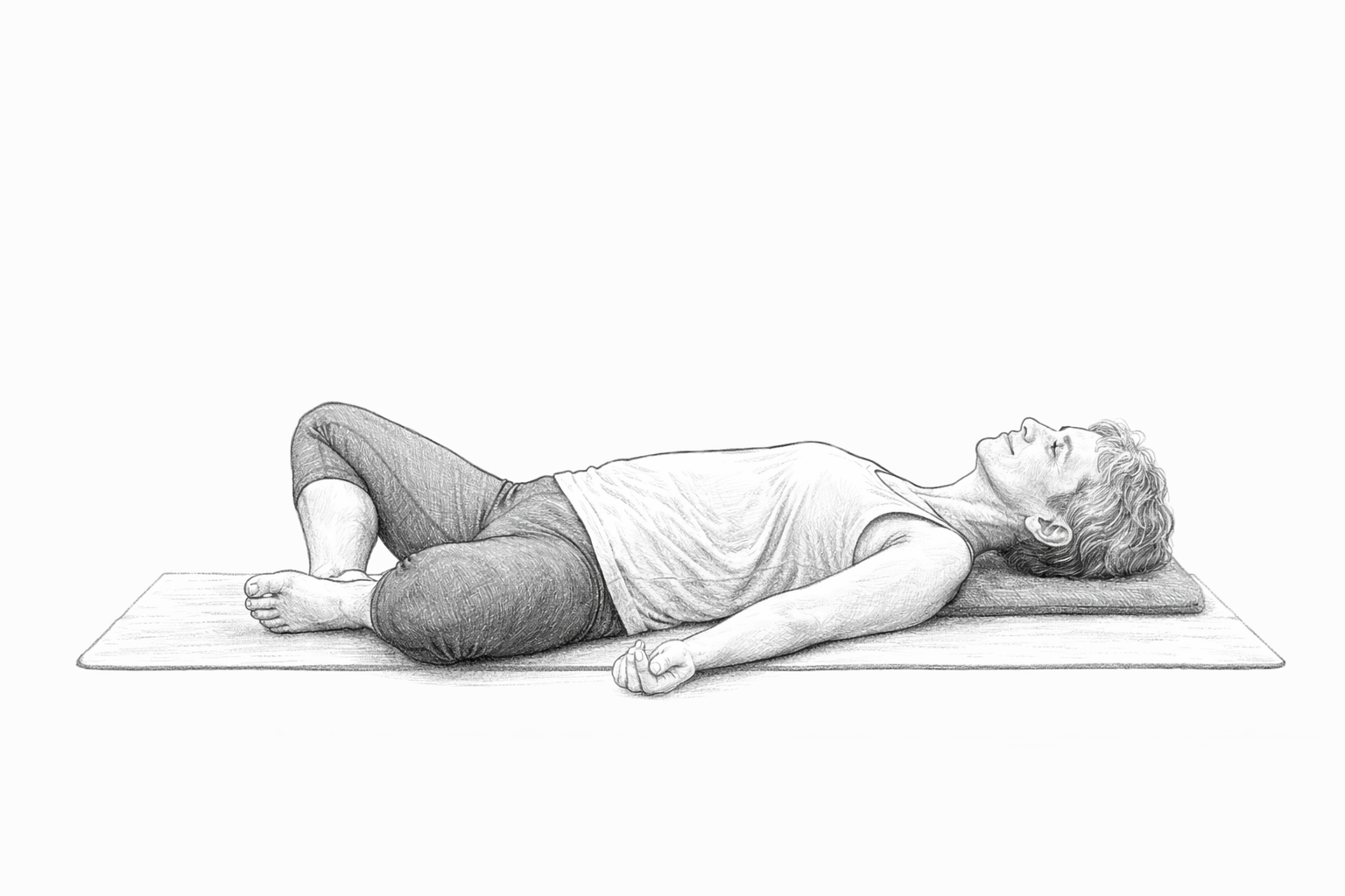 Gebundene Winkelhaltung (Rückenlage)